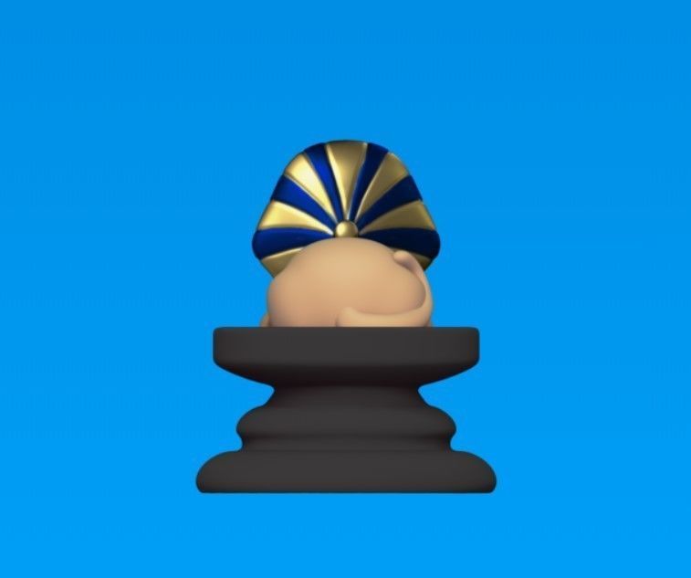 Egypt Chess - Bishop - Sphynx 3D print model_4