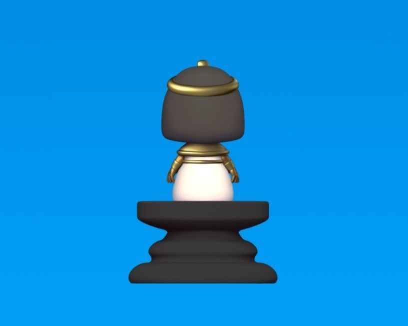 Egypt Chess - Queen - Cleopatra 3D print model_4