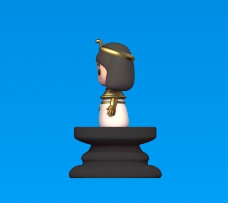 Egypt Chess - Queen - Cleopatra 3D print model_3