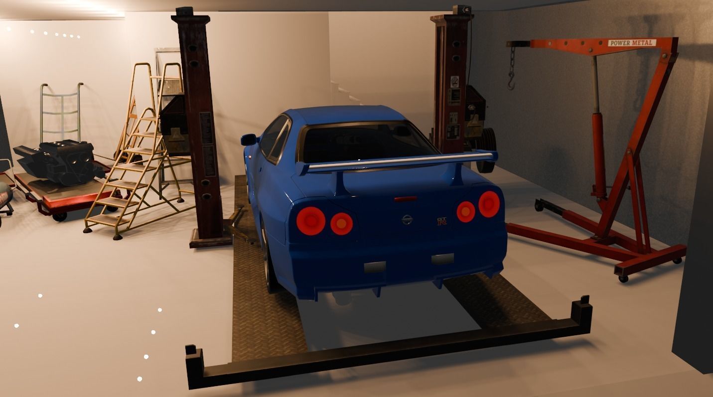 Nissan Skyline R34 3D model_2