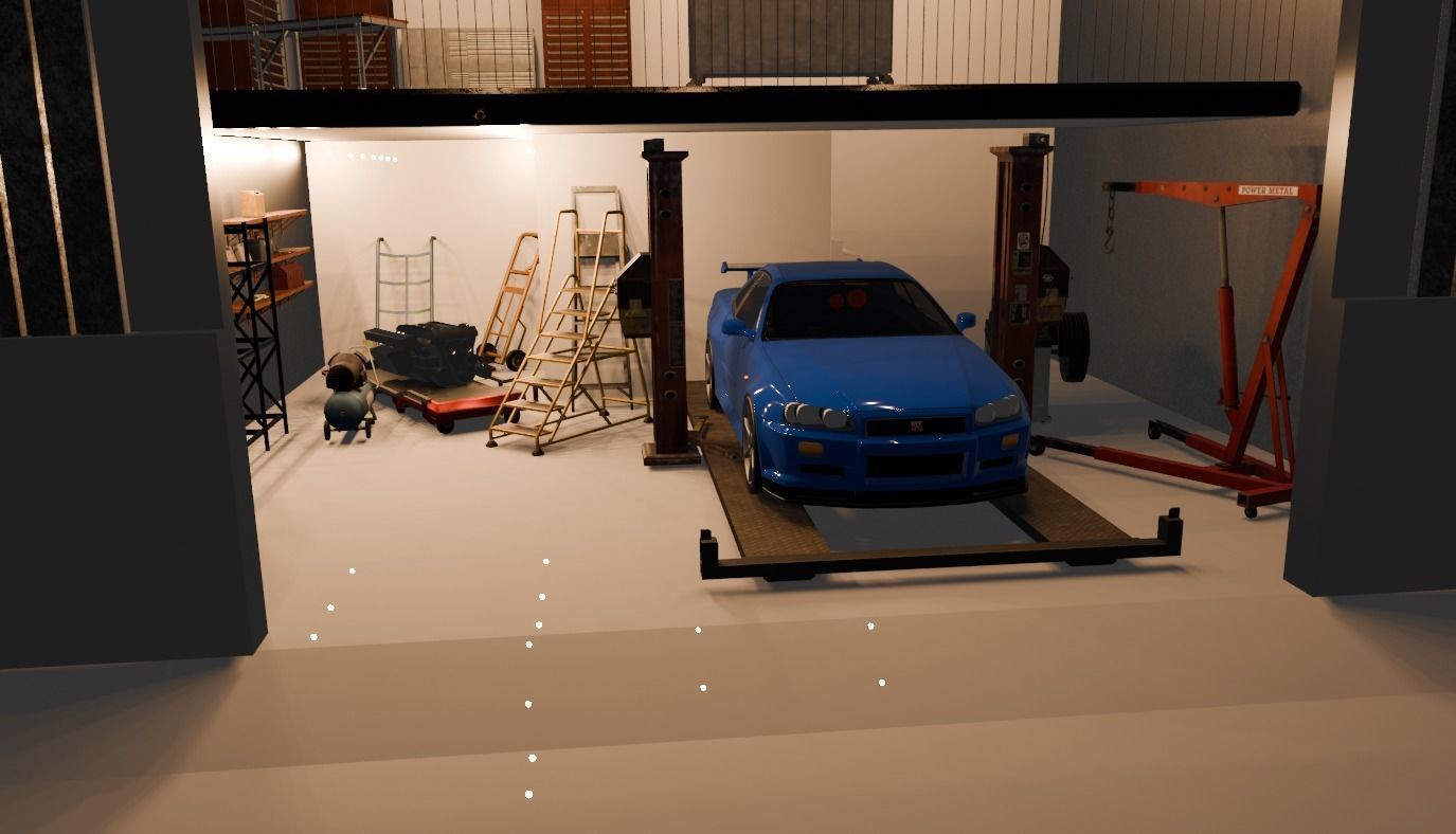 Nissan Skyline R34 3D model_1