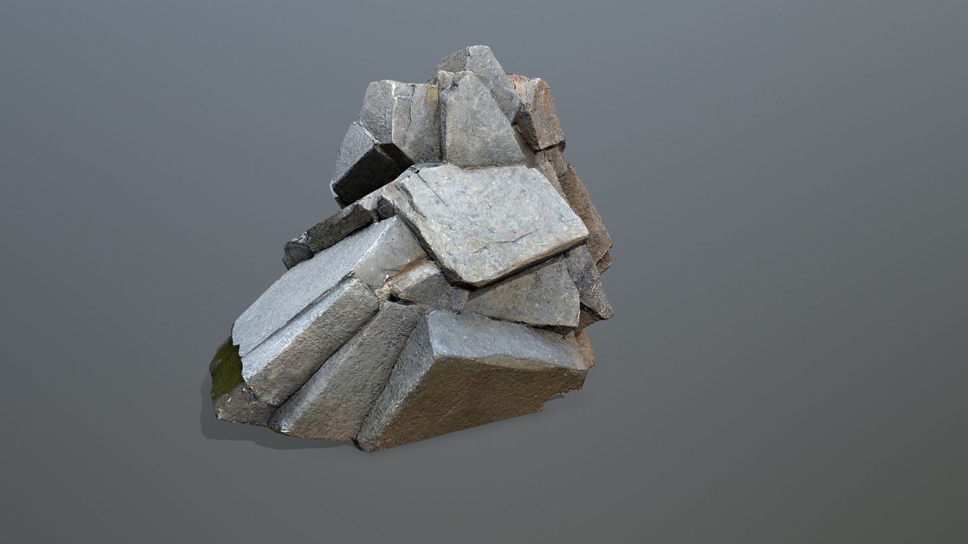 desert rocks Low-poly 3D model_10