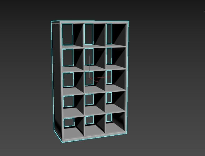 Shelving Low-poly 3D model