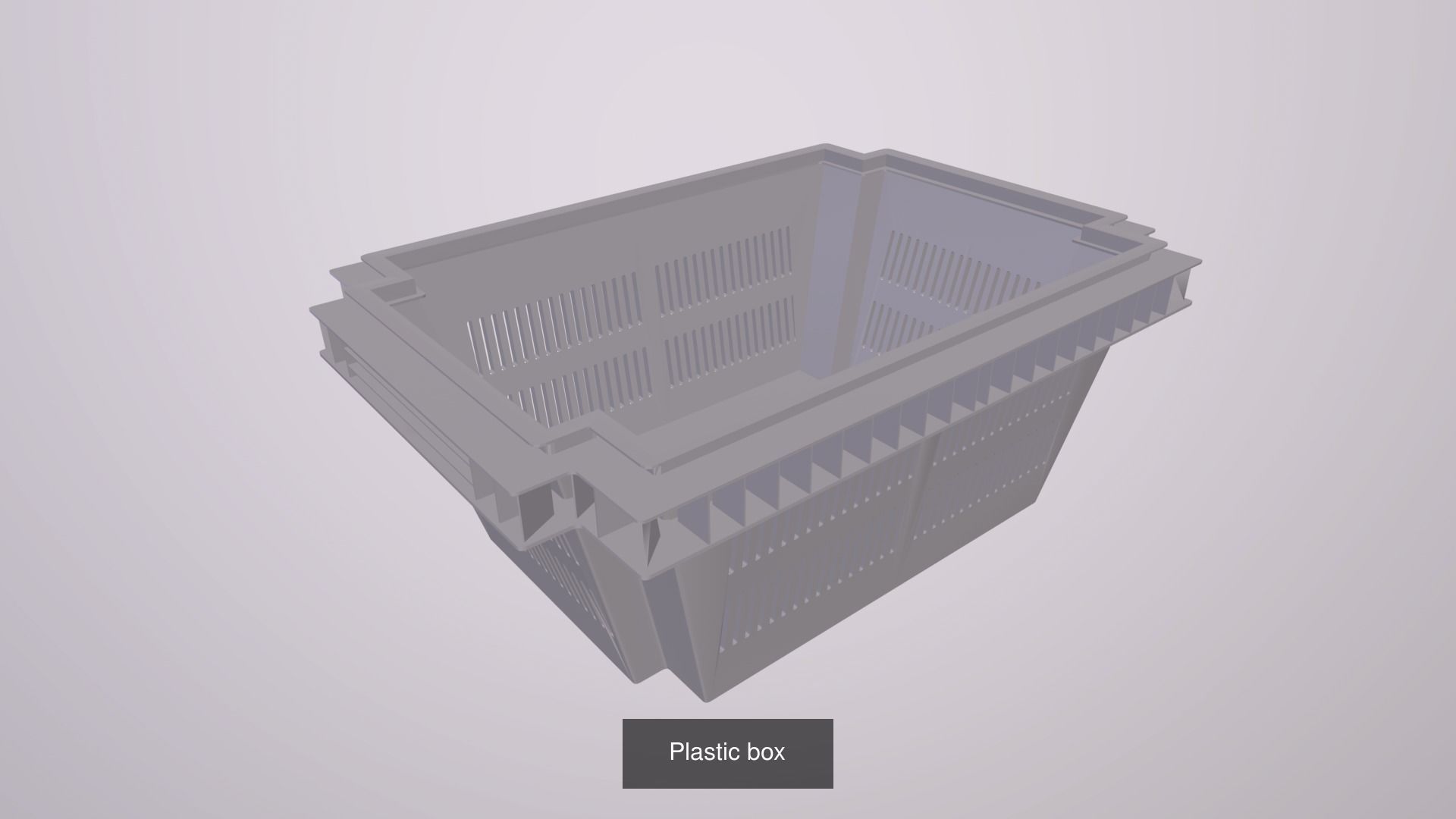 Plastic box 3D Model Collection_1
