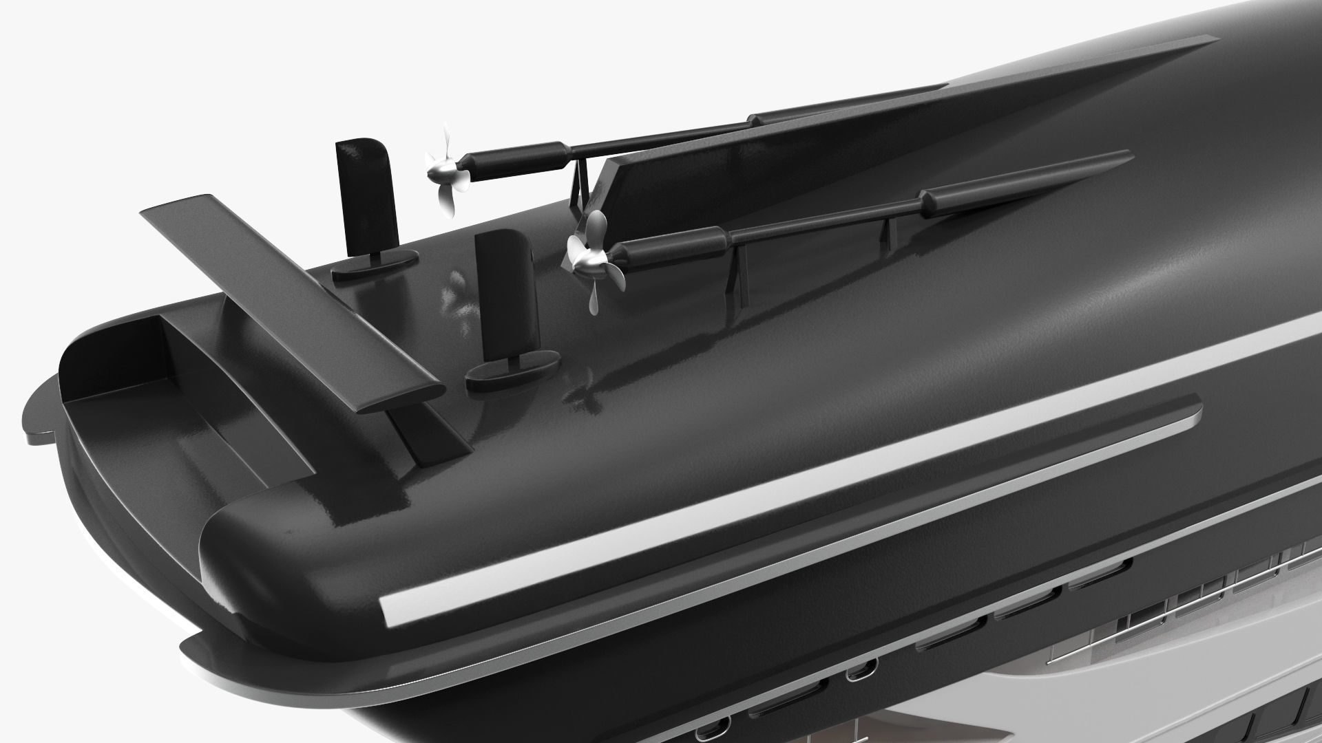 Bliss Motor Mega Yacht for Travel 3D model_27