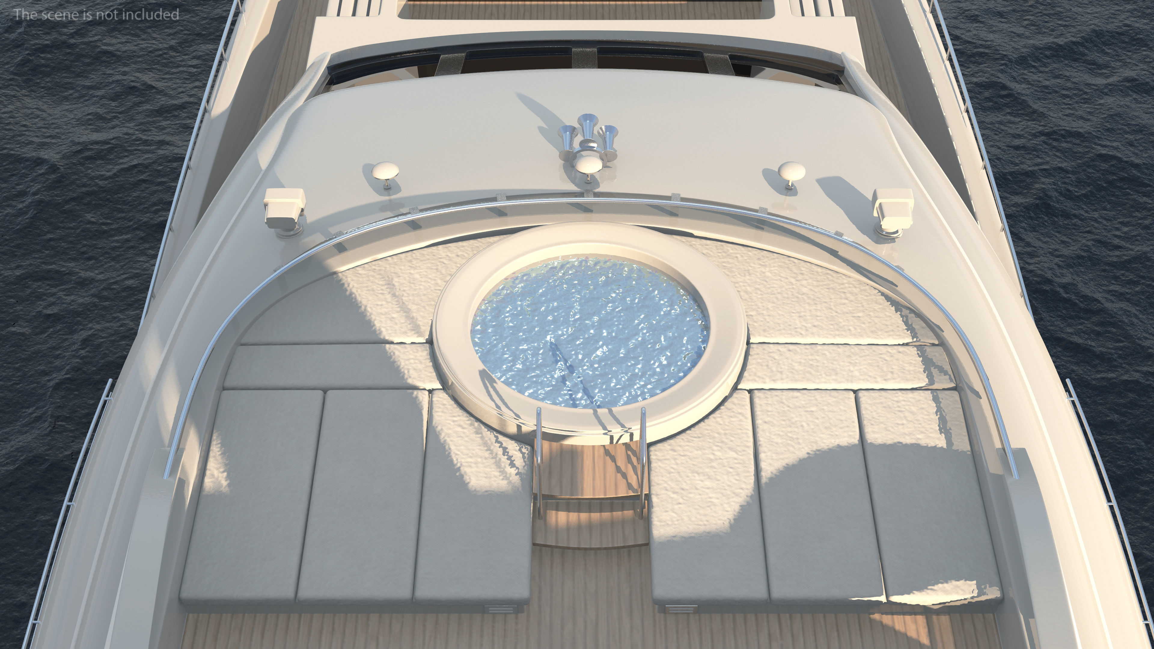 Bliss Motor Mega Yacht for Travel 3D model_16