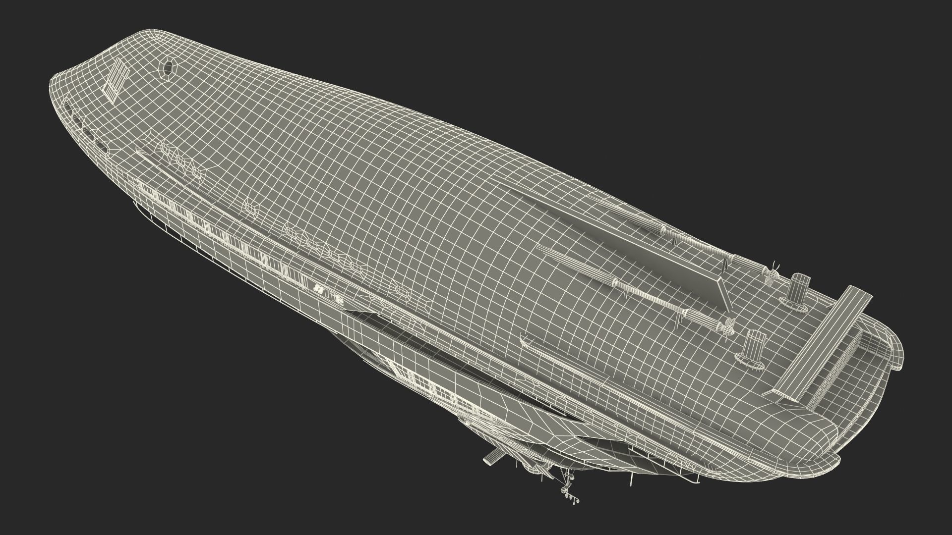 Bliss Motor Mega Yacht for Travel 3D model_52