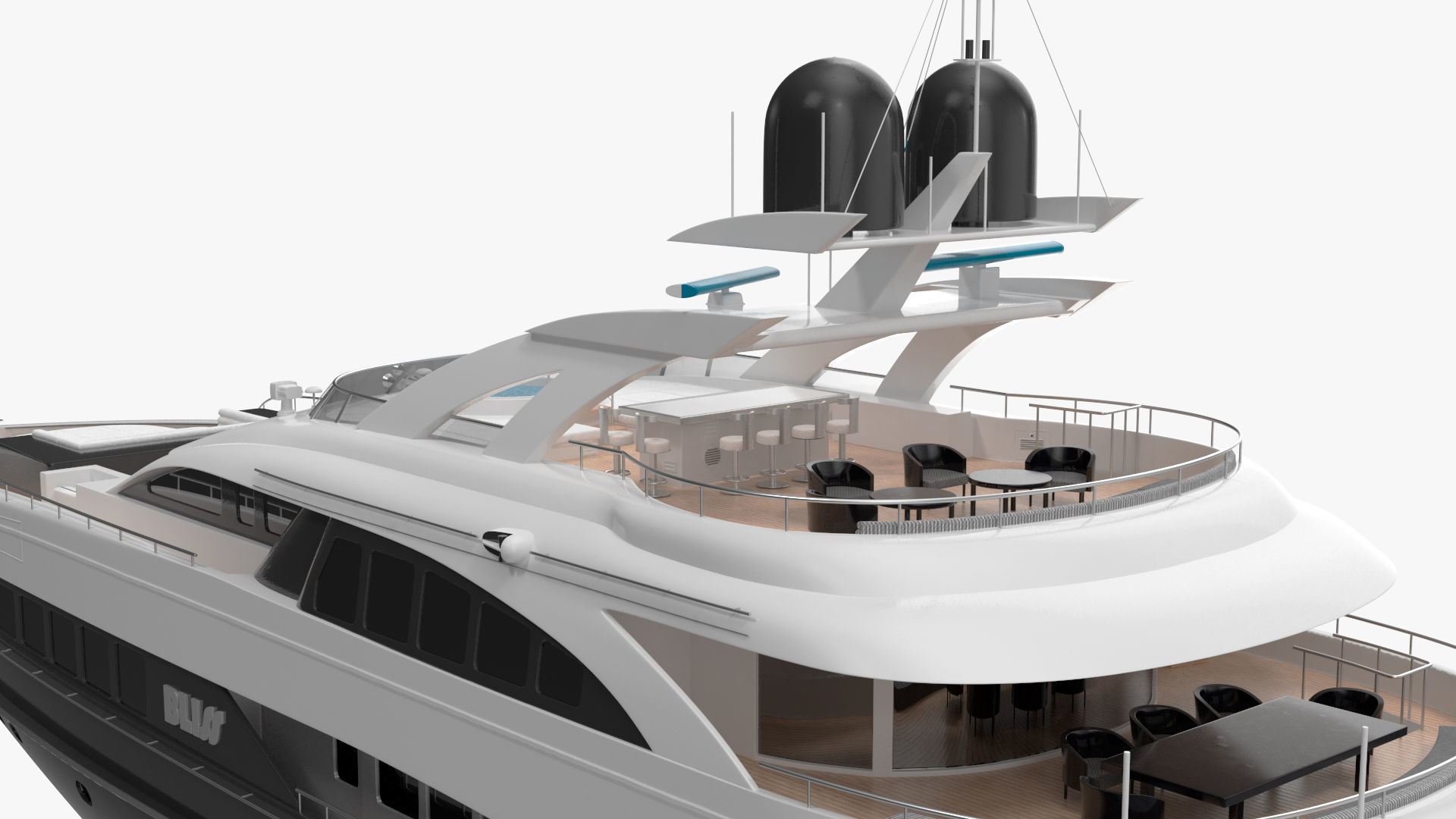 Bliss Motor Mega Yacht for Travel 3D model_31