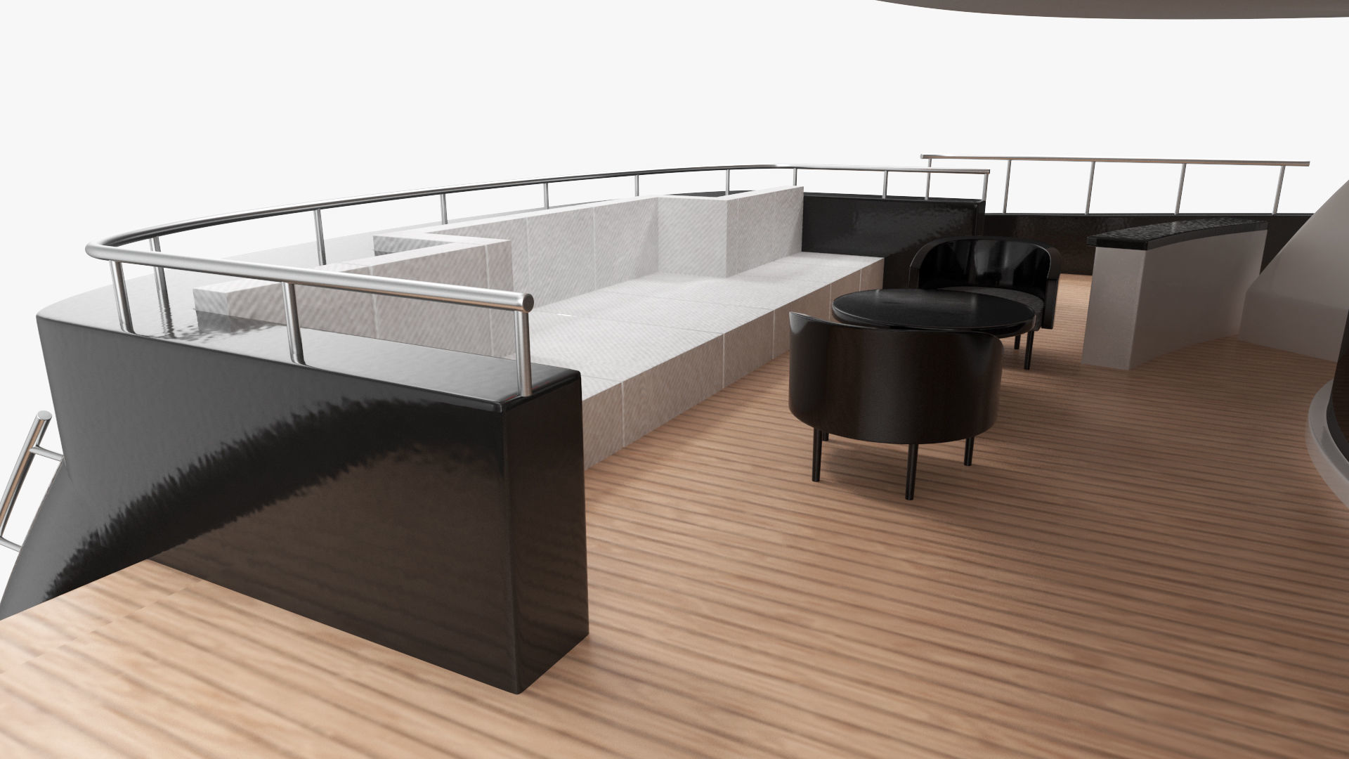 Bliss Motor Mega Yacht for Travel 3D model_36