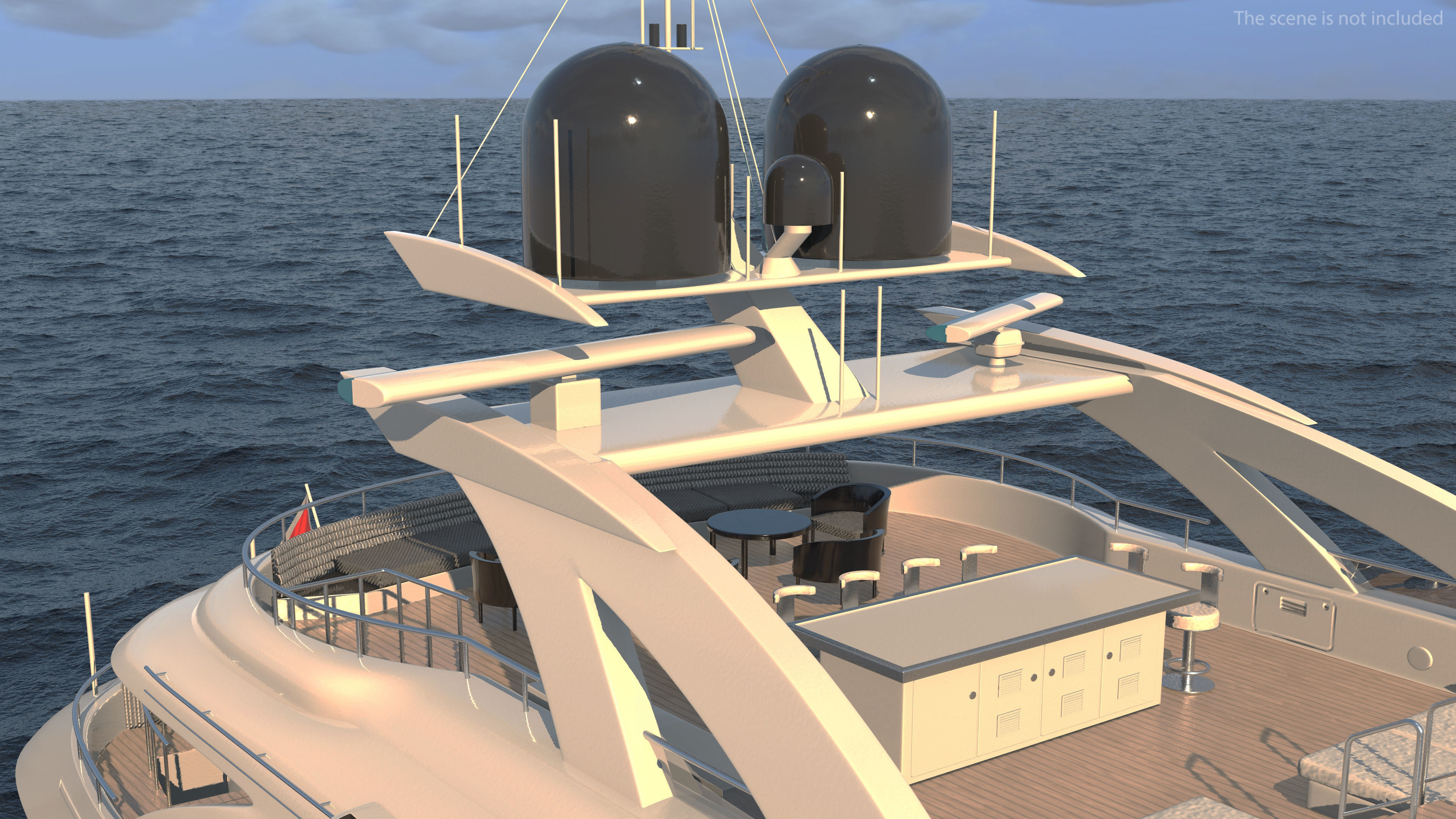 Bliss Motor Mega Yacht for Travel 3D model_13
