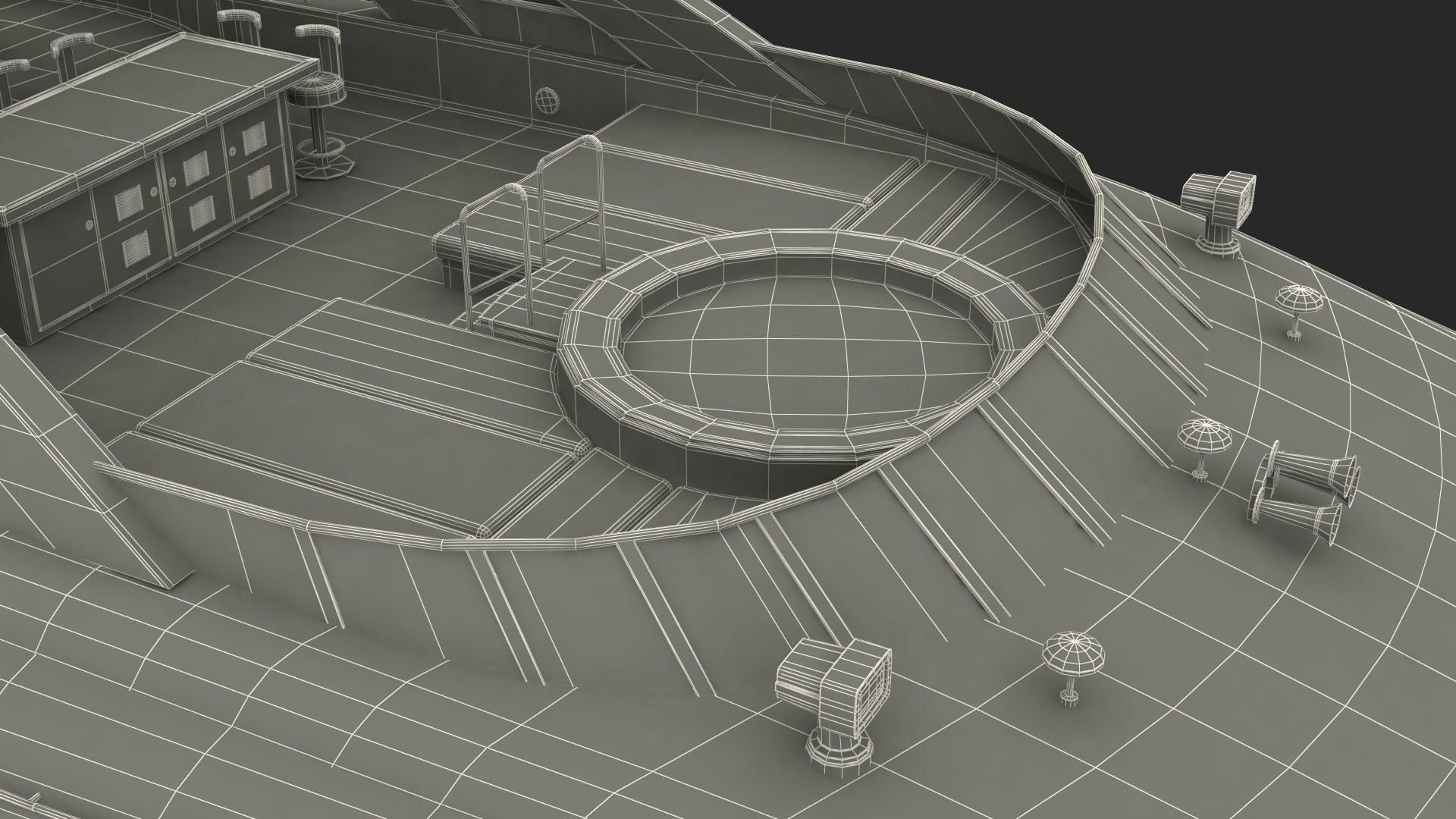 Bliss Motor Mega Yacht for Travel 3D model_56