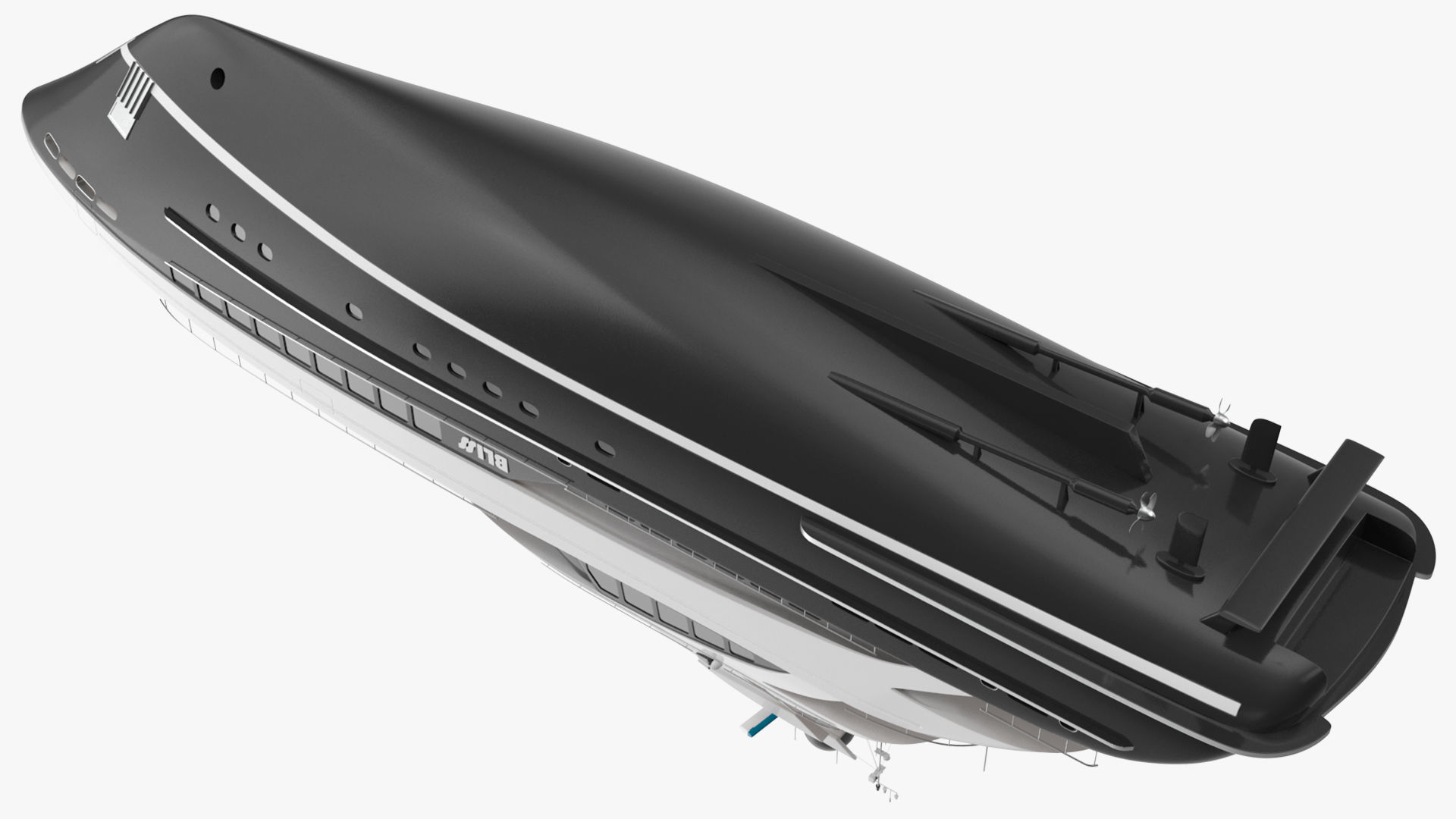 Bliss Motor Mega Yacht for Travel 3D model_26