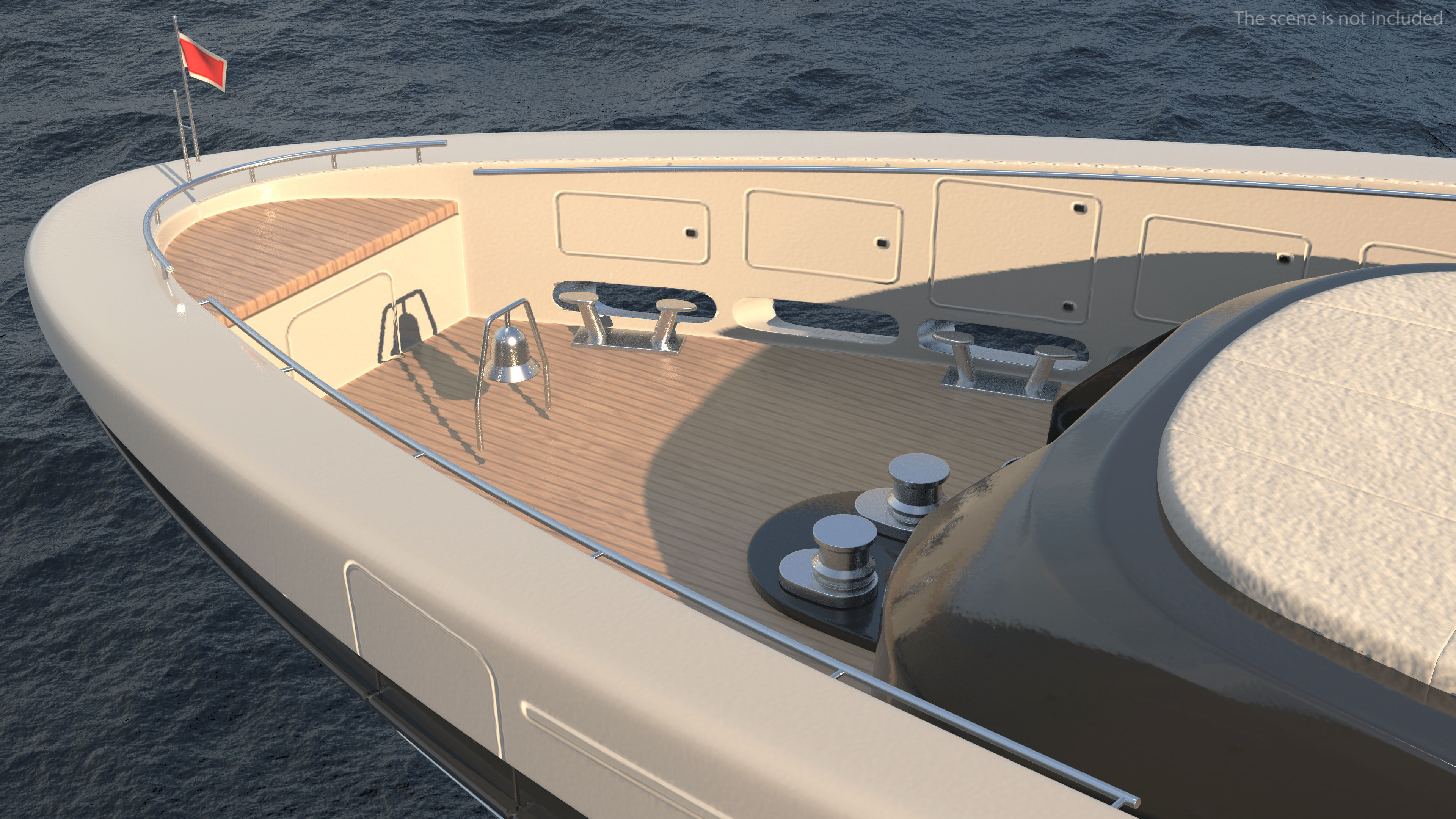 Bliss Motor Mega Yacht for Travel 3D model_17