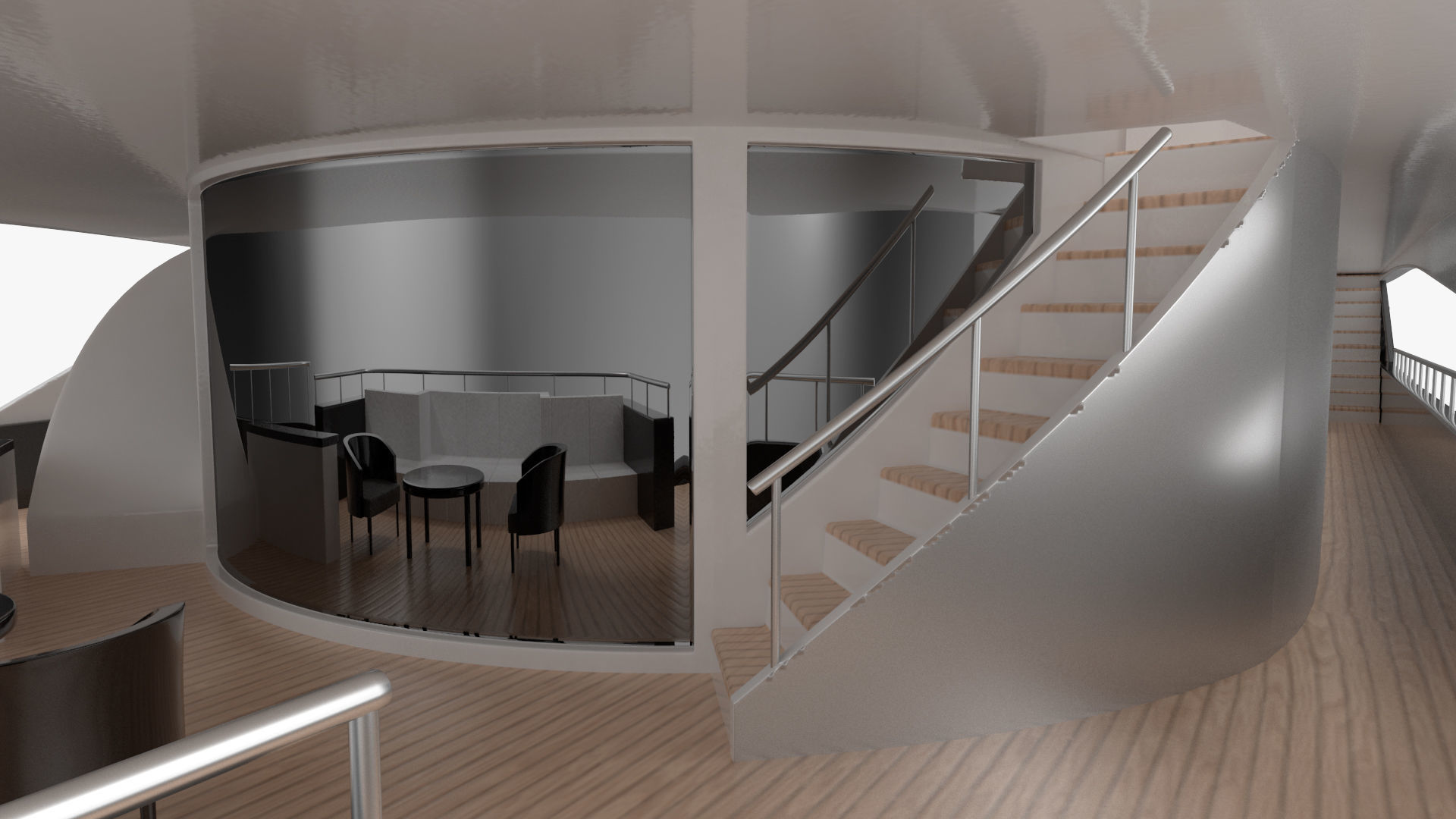 Bliss Motor Mega Yacht for Travel 3D model_37