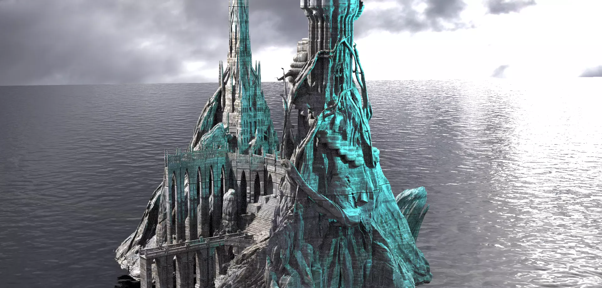 Anuket labyrinth Weaved Towers  3D model_0