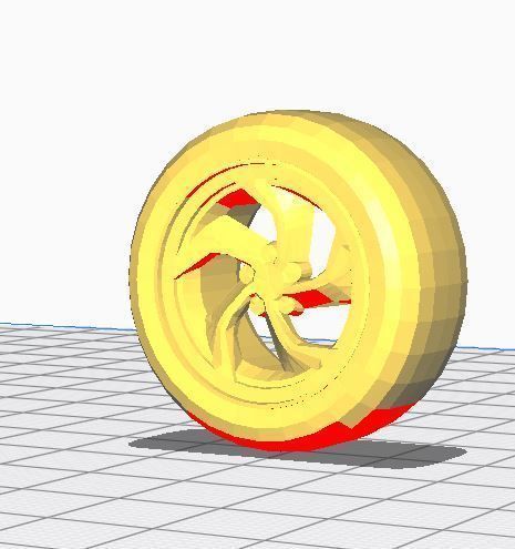 ROCKET LEAGUE 4 wheels pack 3D print model_3