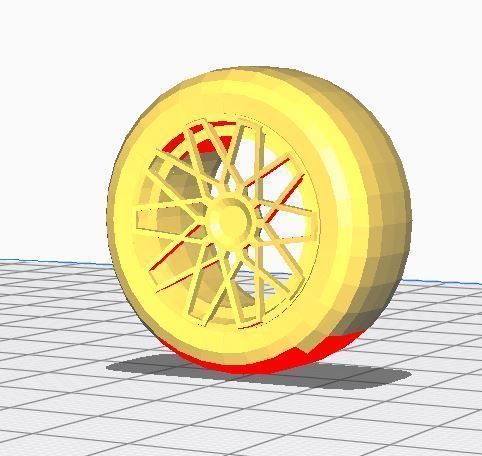 ROCKET LEAGUE 4 wheels pack 3D print model_1