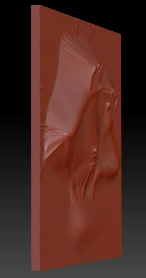 Girl on the wall 3D Printing 3D print model_0