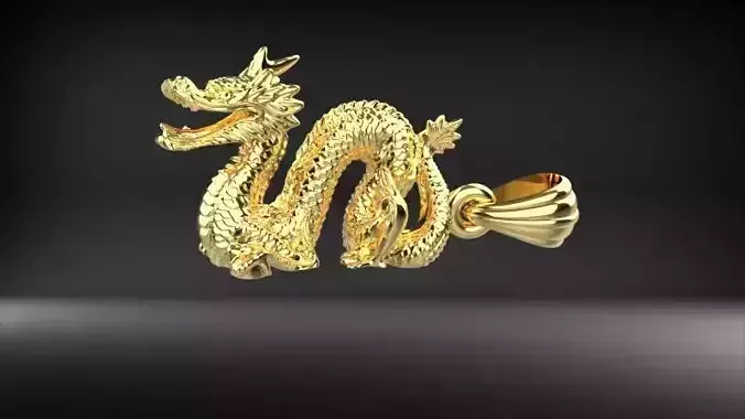 Dragon for jewelry - Dragon for ring - Dragon for pendant 