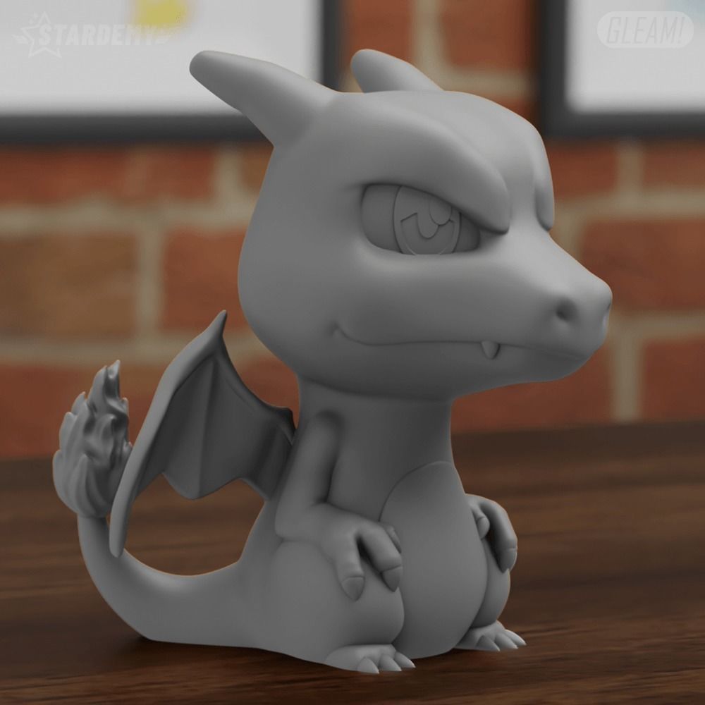 Charizard Chibi Fanart 2 models 3D print model_6