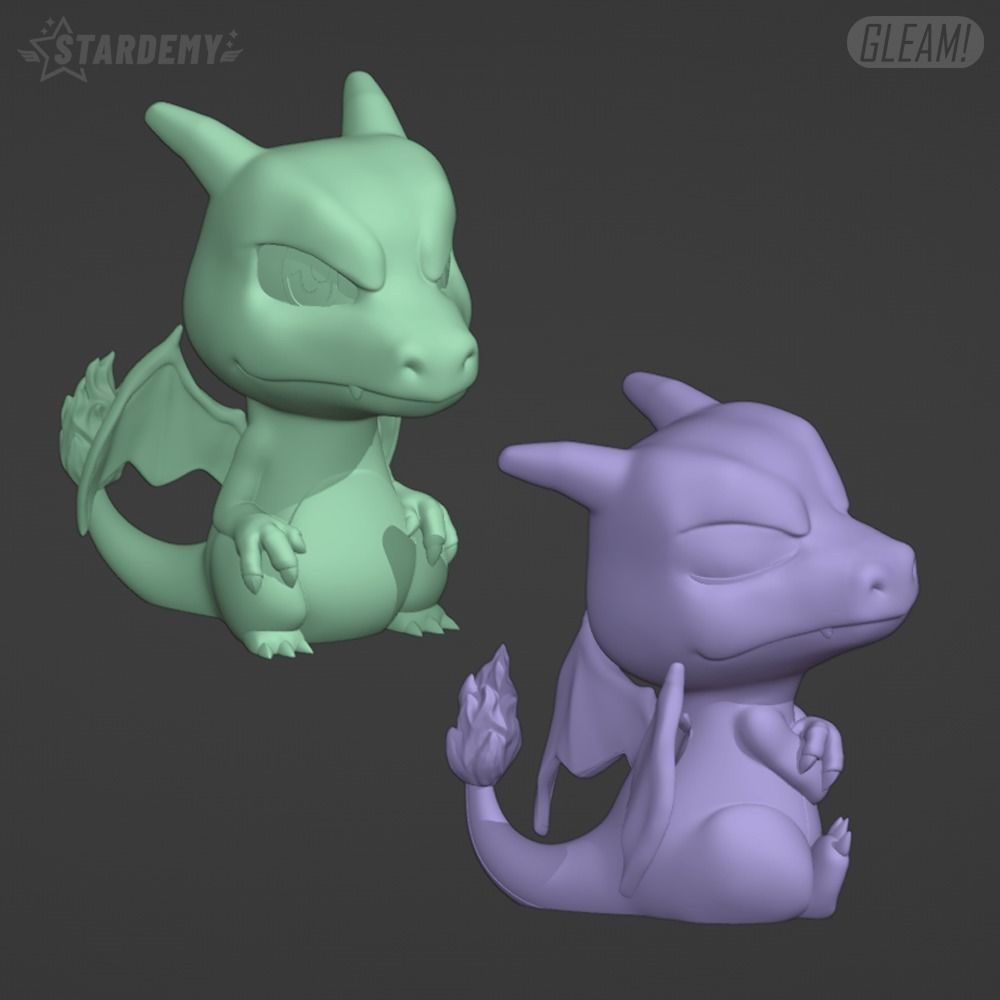 Charizard Chibi Fanart 2 models 3D print model_4