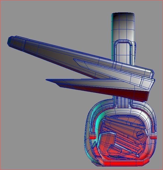 3D Headphone gundam  style 3D model_4