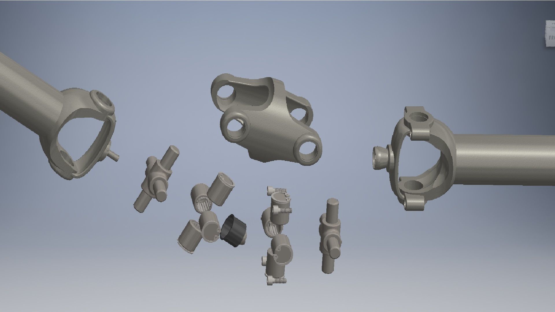 Double Cardan Joint 3D model_4