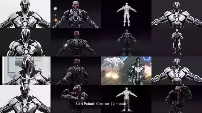 Sci-fi Robotic Creation  3D Model Collection