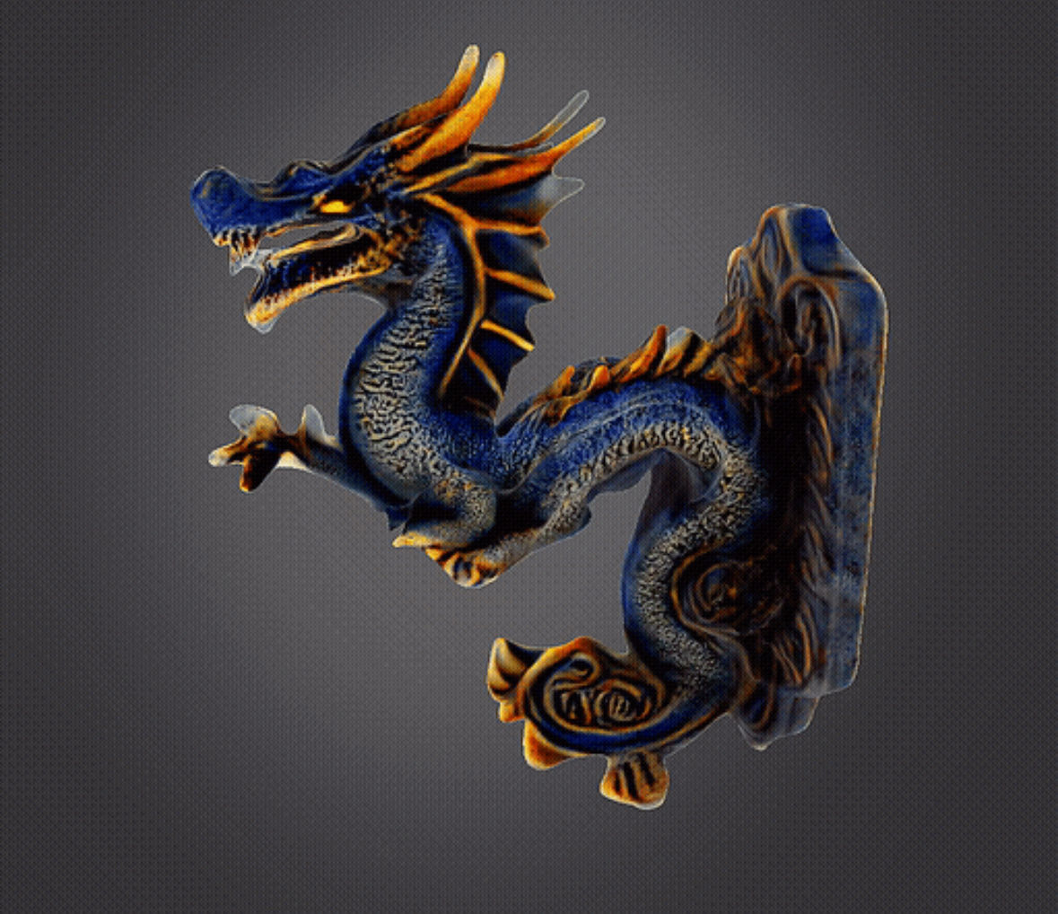 Dragon wall decor 3D print model_3