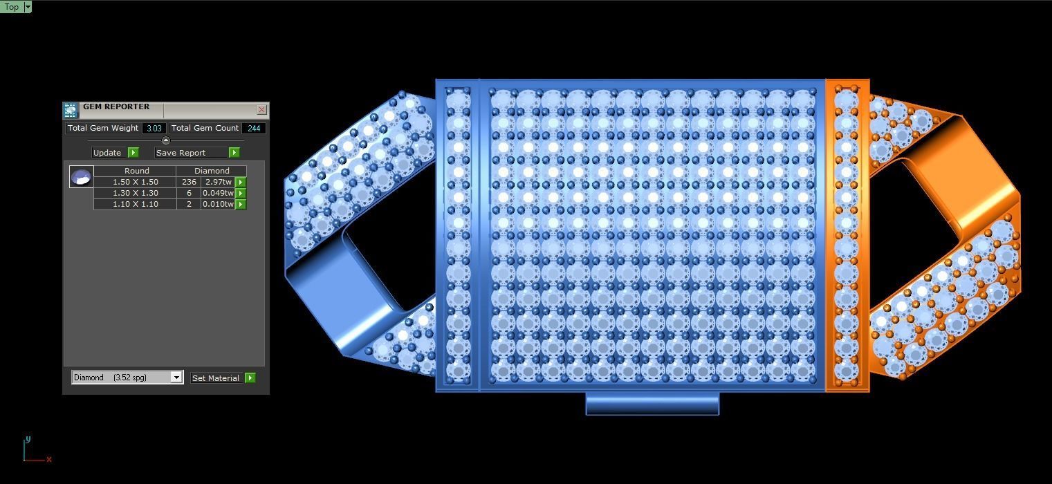 HIPHOP CUBAN LINK CHAIN FOR BRACELETS OR NECKLACE 3D print model_10