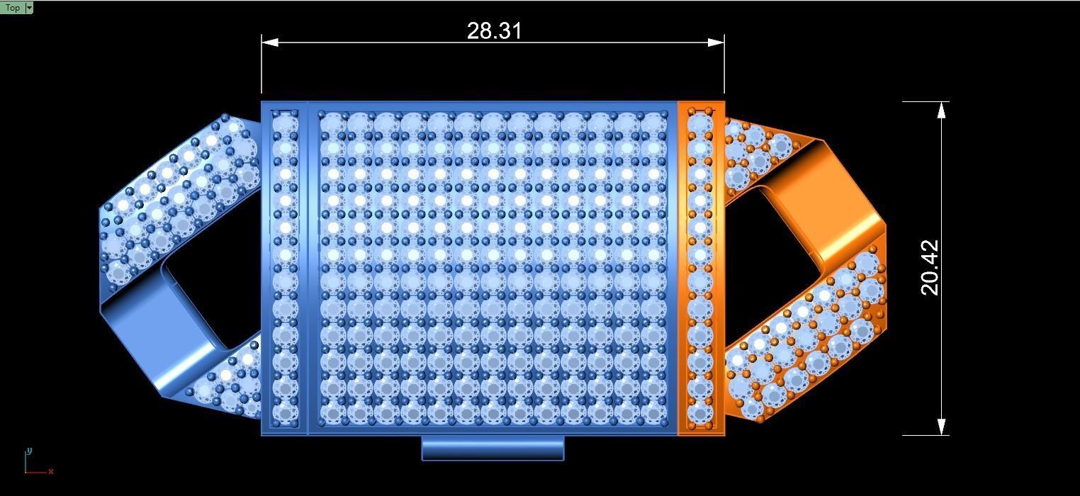 HIPHOP CUBAN LINK CHAIN FOR BRACELETS OR NECKLACE 3D print model_8