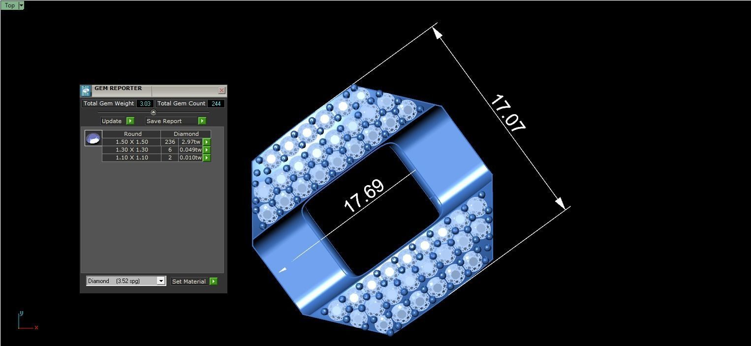 HIPHOP CUBAN LINK CHAIN FOR BRACELETS OR NECKLACE 3D print model_12