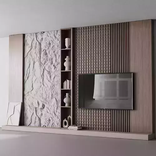 Tv Wall Set 16 3D model Tv Wall Set 16 3D model
