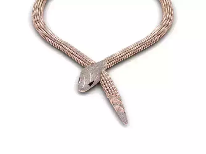 Bulgari Serpenti Necklace 3D print model