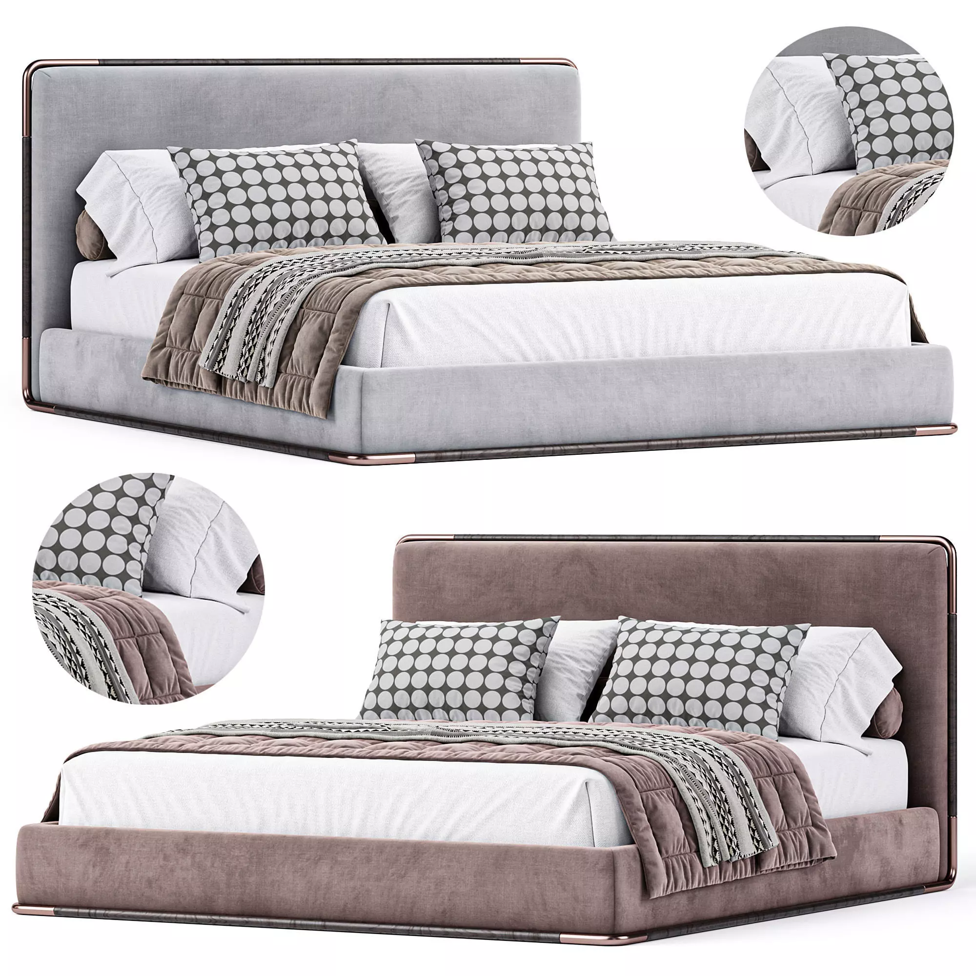 San Marco low bed 3D model