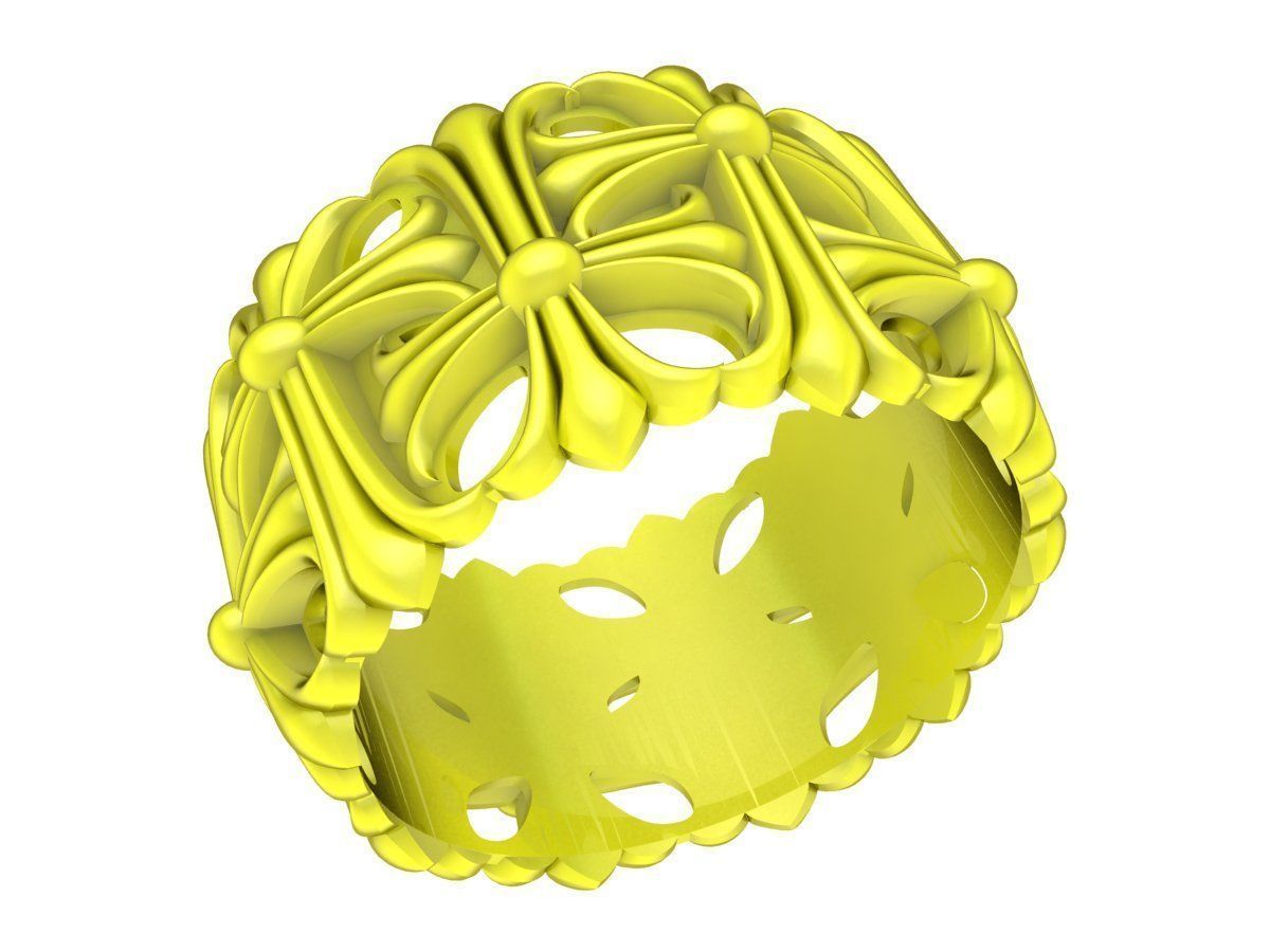 5772 luxury fashion ring 3D print model_4
