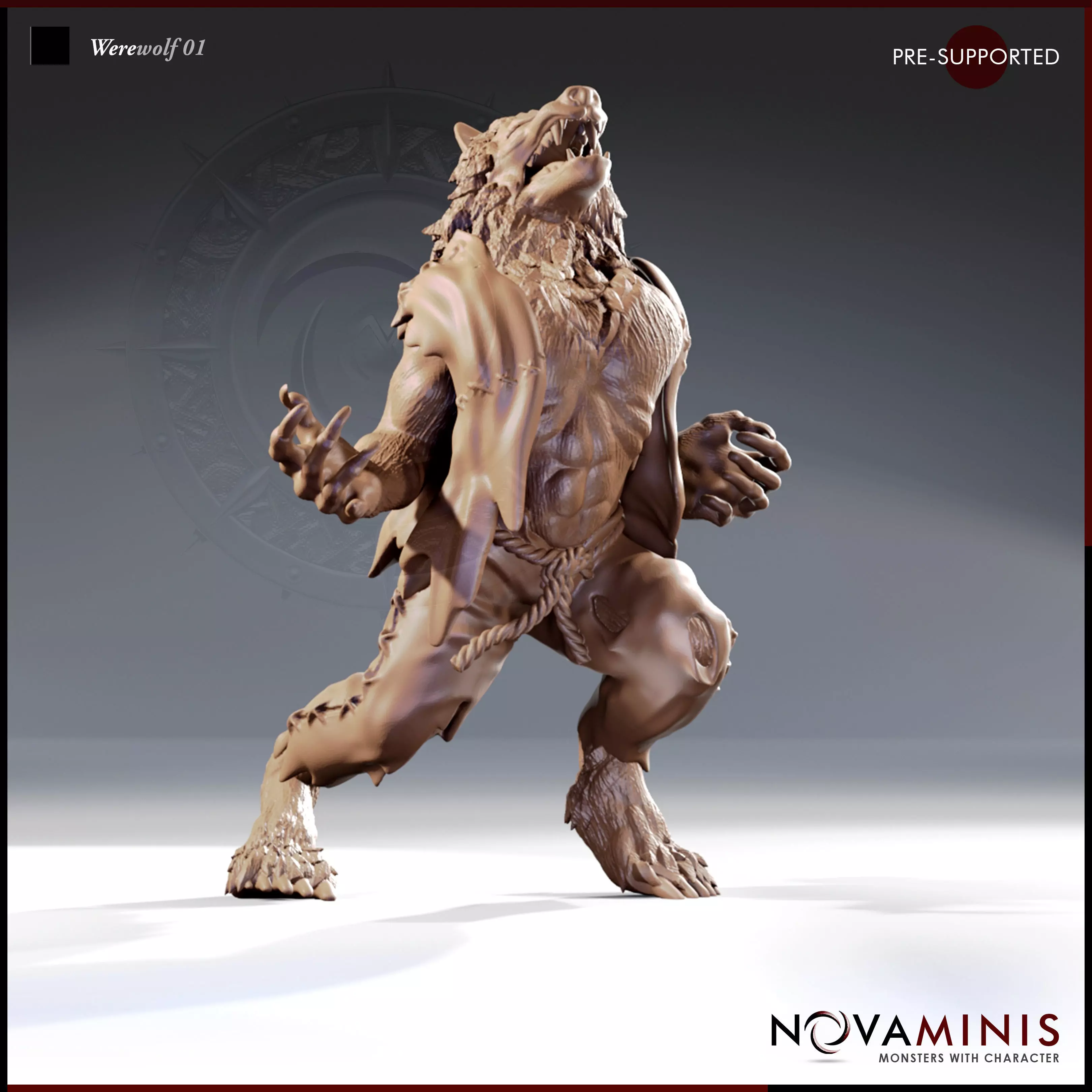 Werewolf 01 3D print model
