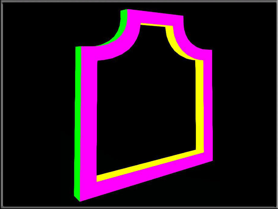 Draped Arch 02 Low-poly 3D model_2