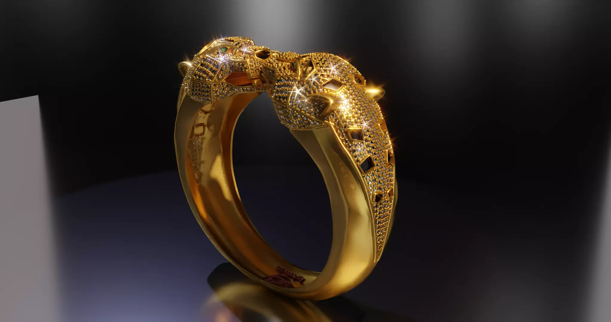 panther bracelet 3D print model_0