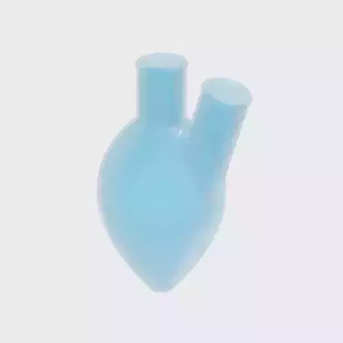 Glassy Pear Shaped Claisen Flask