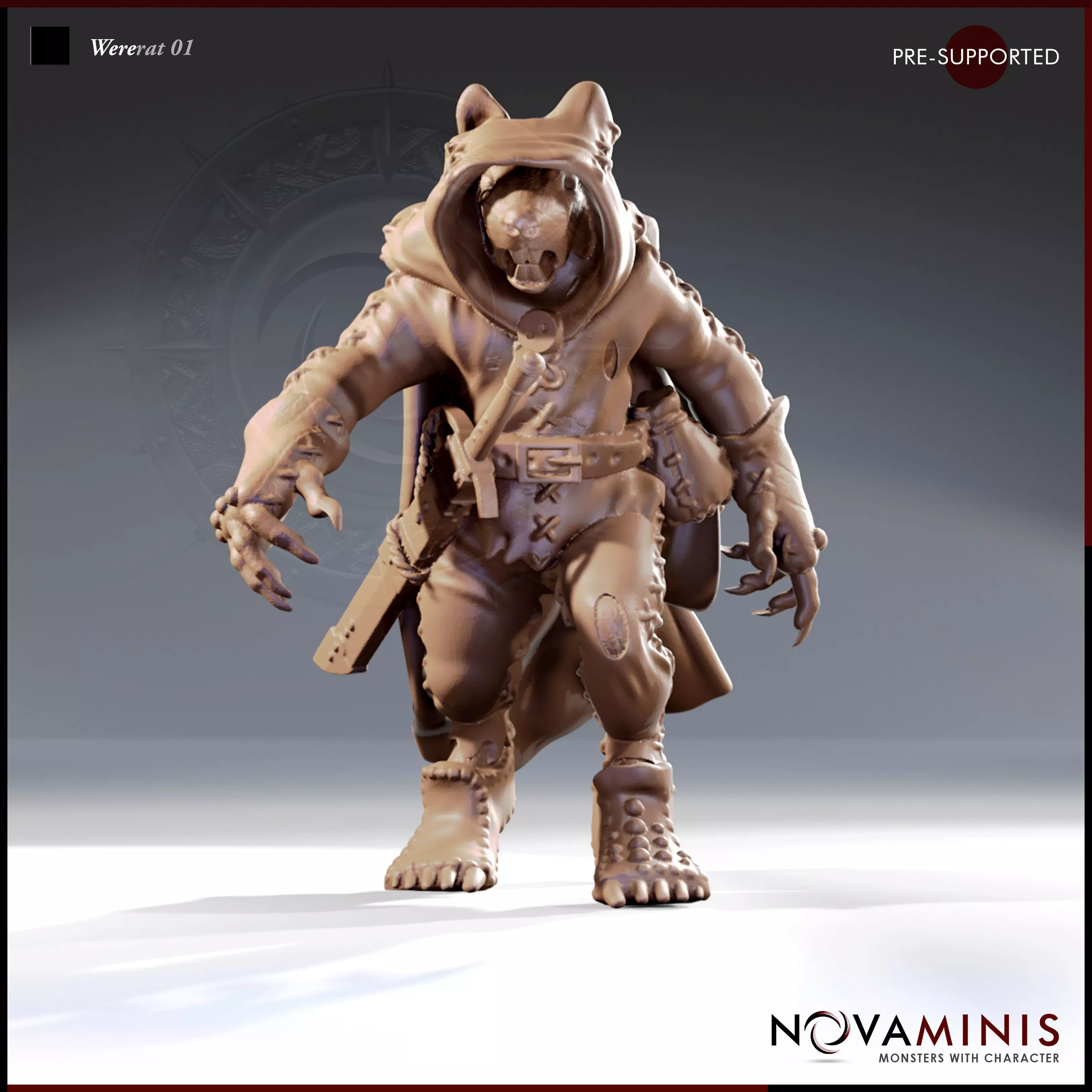 Wererat 01 3D print model_0