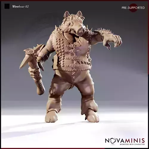 Wereboar 02 3D print model