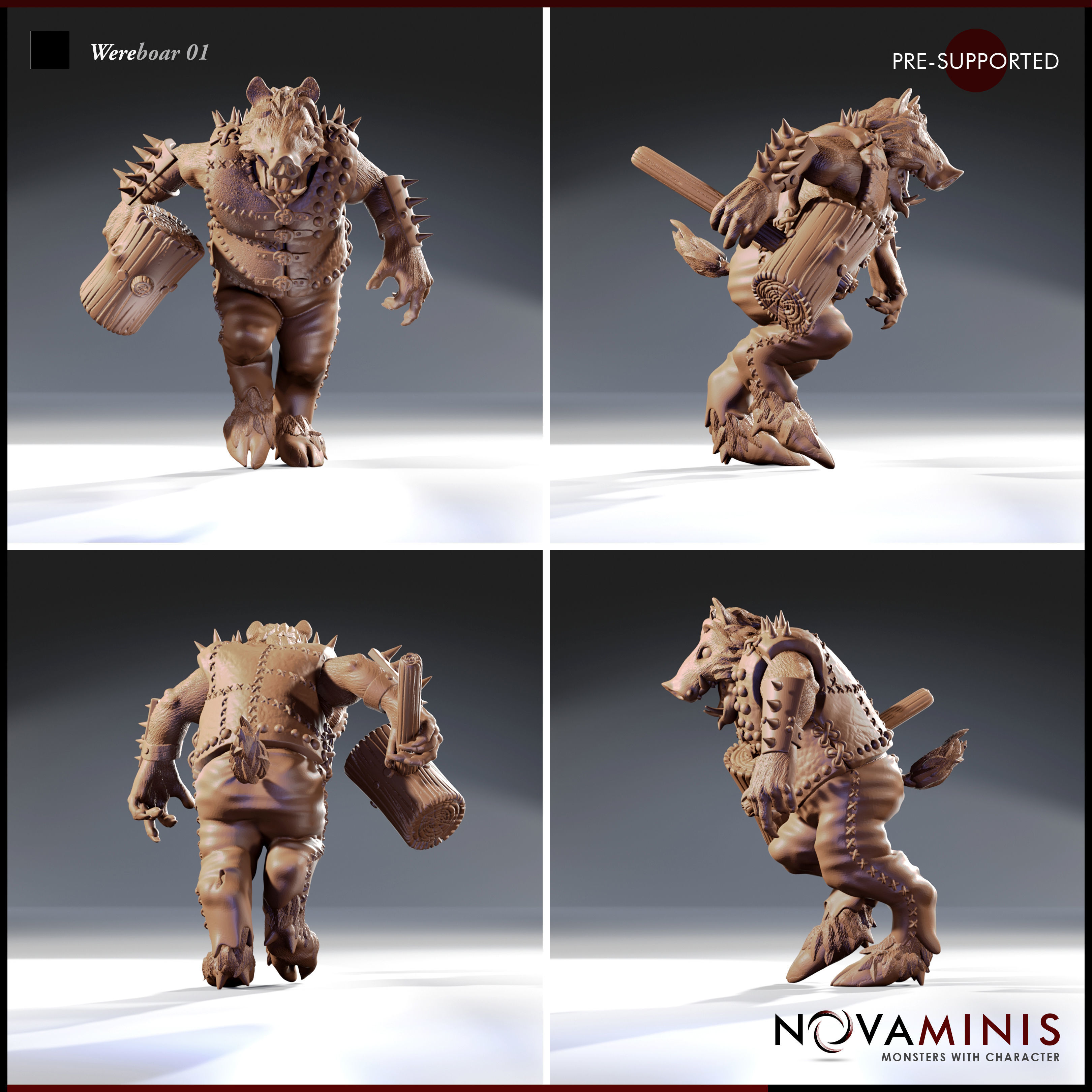 Wereboar 01 3D print model_2