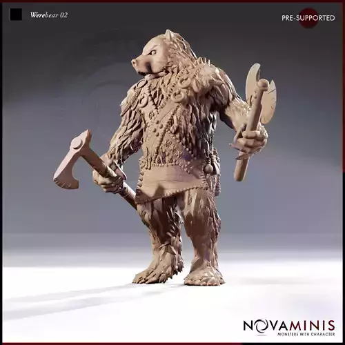 Werebear 02 3D print model