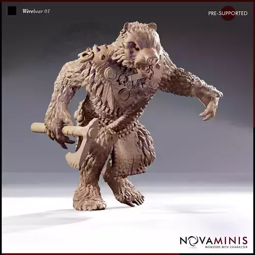 Werebear 01 3D print model
