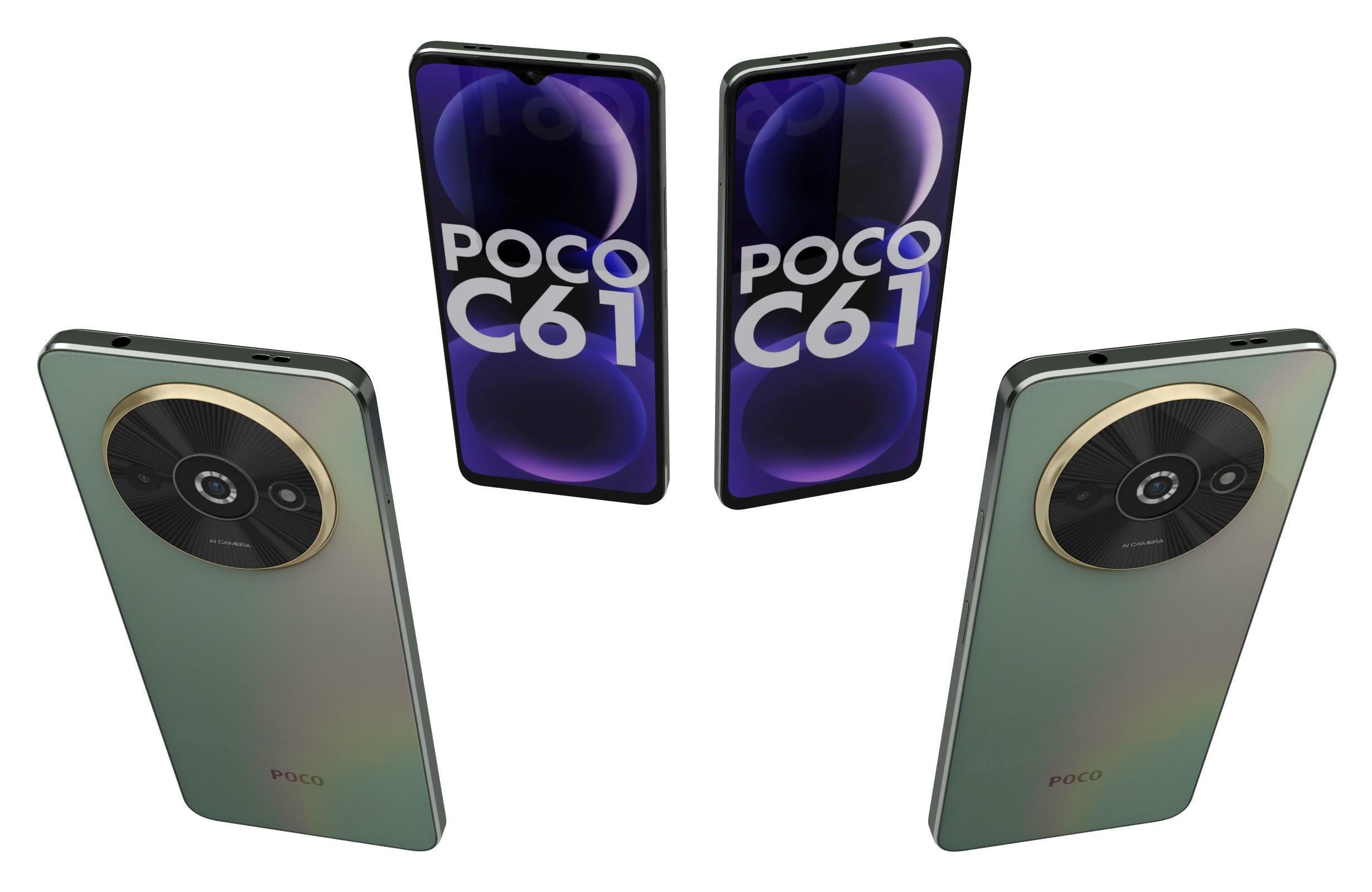 Xiaomi Poco C61 All Colors 3D model | CGTrader