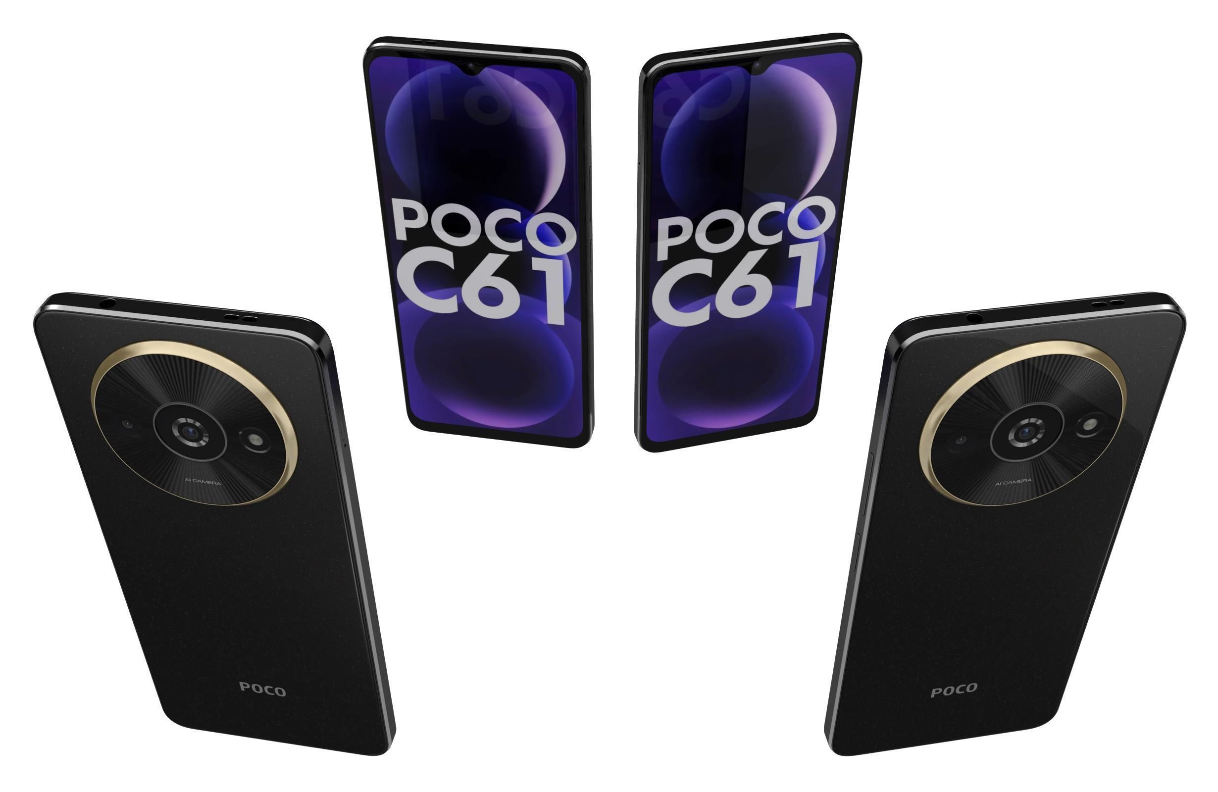 Xiaomi Poco C61 All Colors 3D model | CGTrader