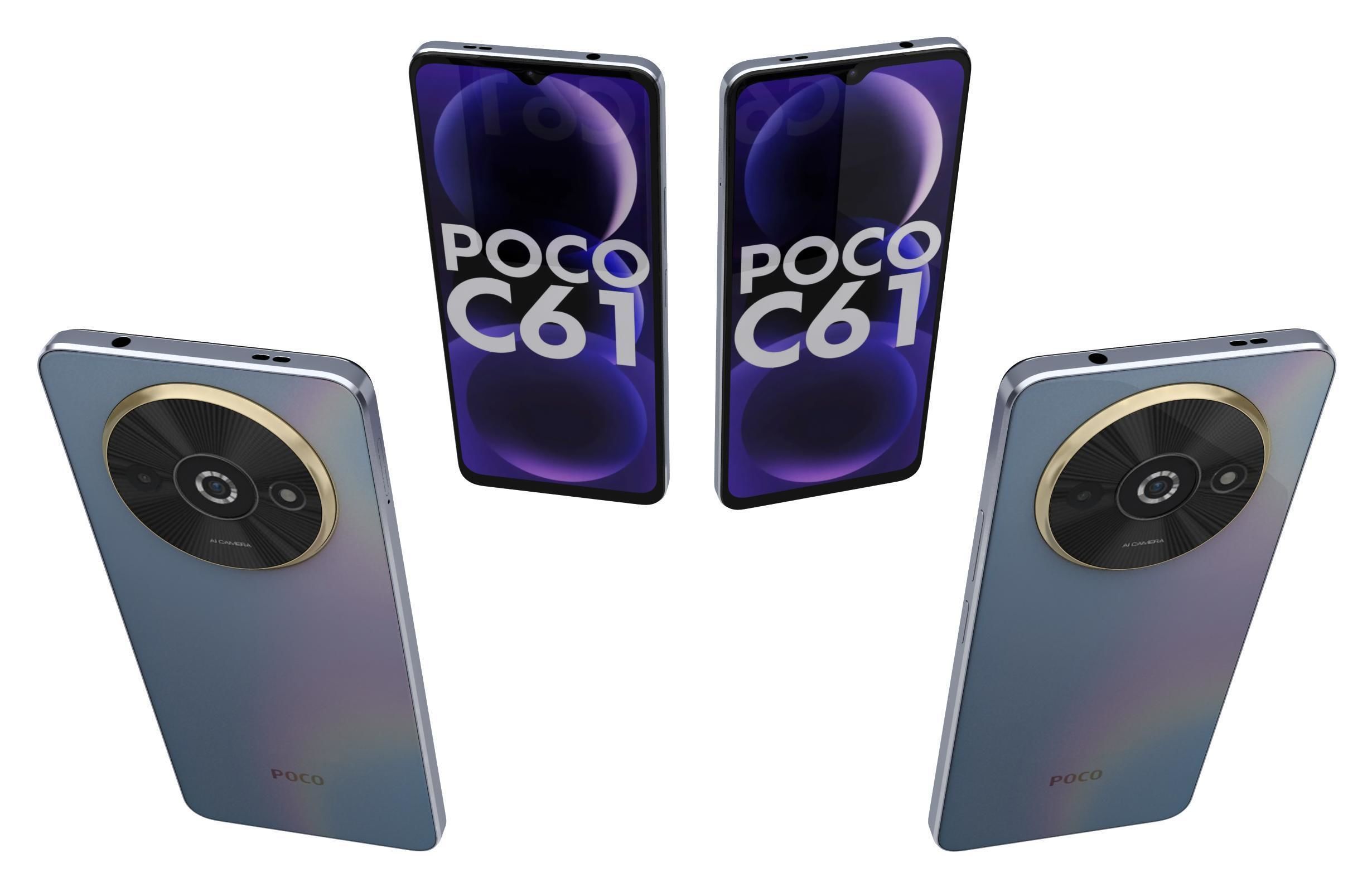 Xiaomi POCO C61 本体 3台セット Xiaomi Poco C61 All Colors 3D model | CGTrader