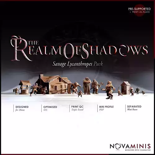 Savage Lycanthropes - Realm of Shadows 3D Model Collection