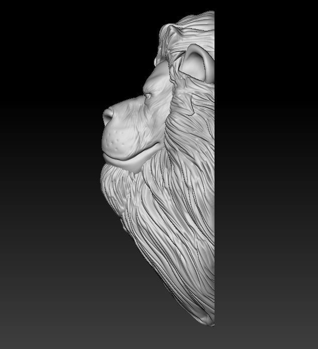 Lion Pendant 3D print model_8